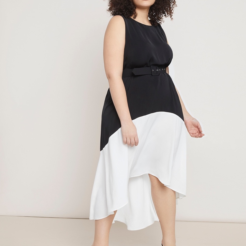 Colorblock High-low dress - ELOQUII